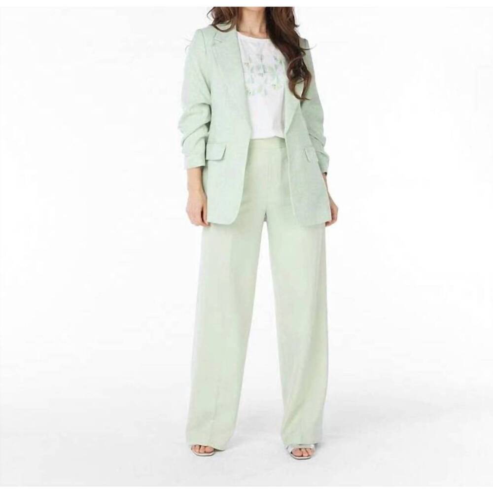 NEW ESQUALO pietta linen look blazer in pastel green - Picture 8 of 8